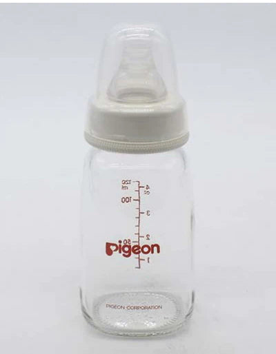 Pigeon glass hot sale feeding bottles