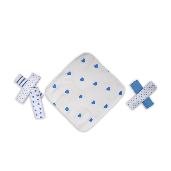 6Pcs Baby Washcloths Blue - Sunshine