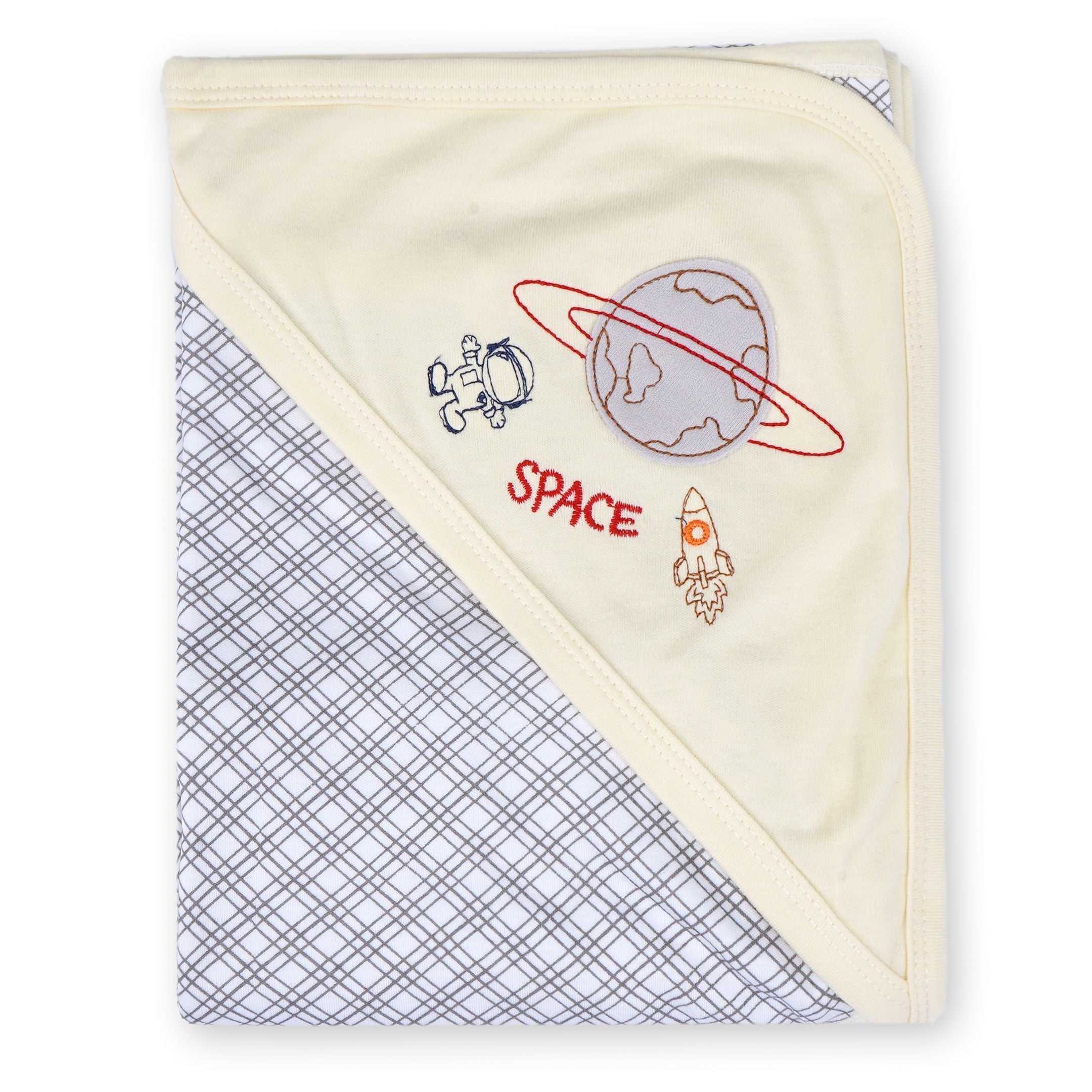 Little Star Baby Wrapping Sheet Off White Baby