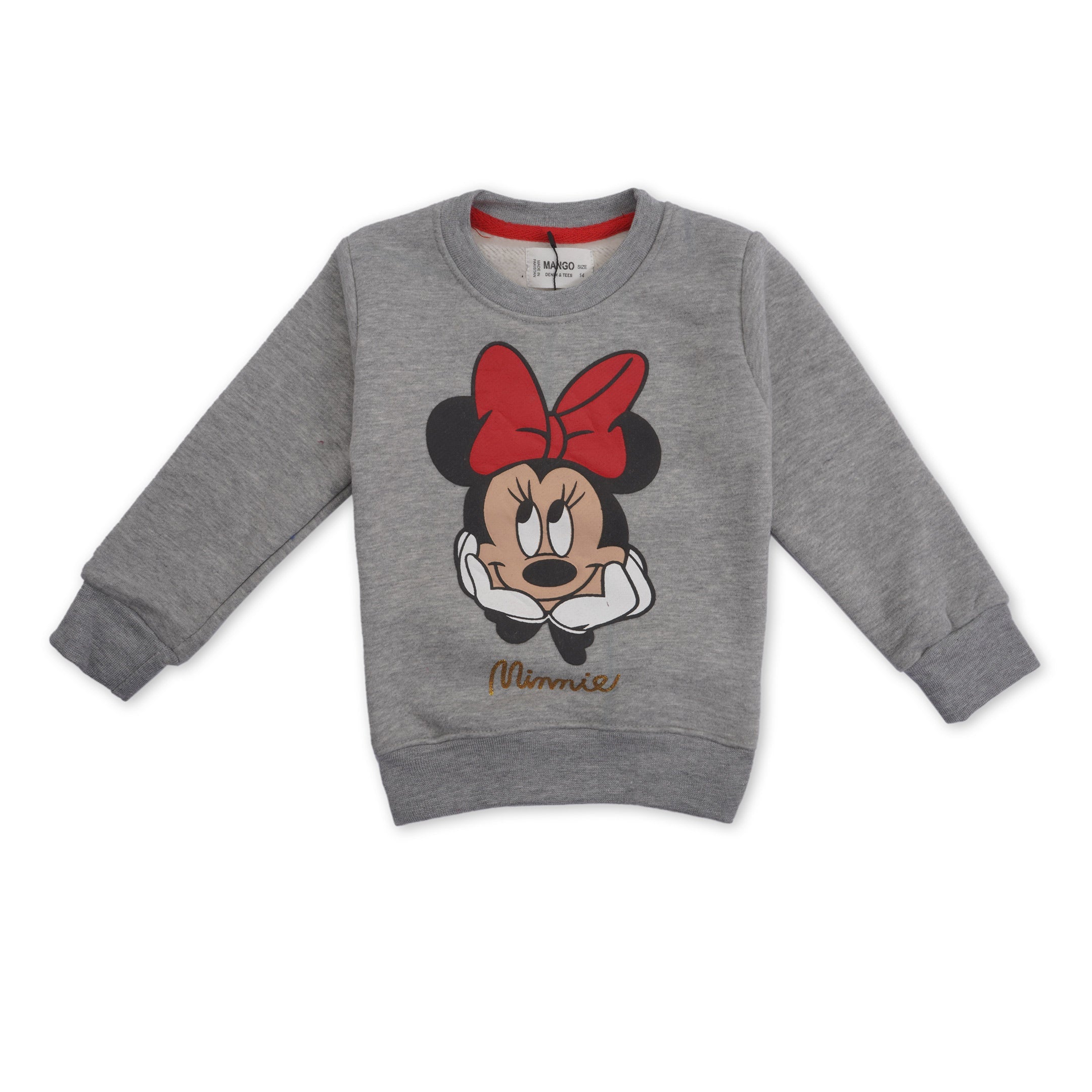 Grey minnie hotsell mouse sweatshirt