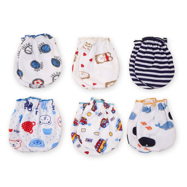 SUNSHINE LITTLE SPARKS BABY MITTENS PACK OF 6 MULTI COLOURS