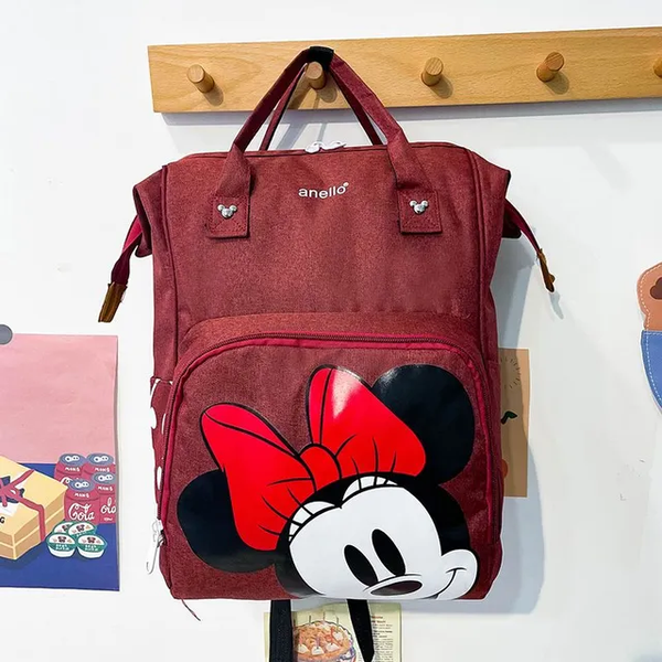 Baby Diaper Bag (Waterproof) Minnie Mouse Maroon - Sunshine