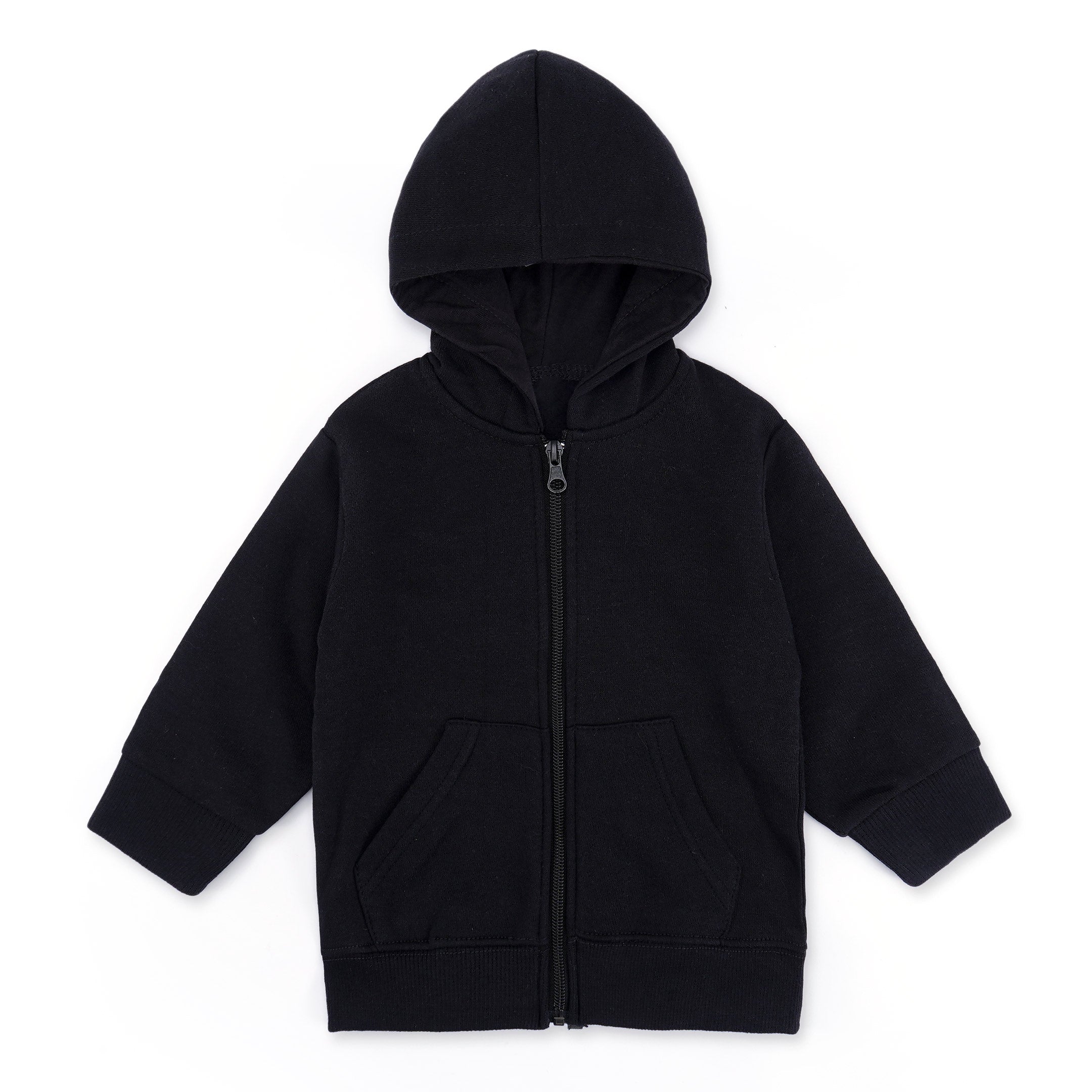 Boys black sales zip hoodie