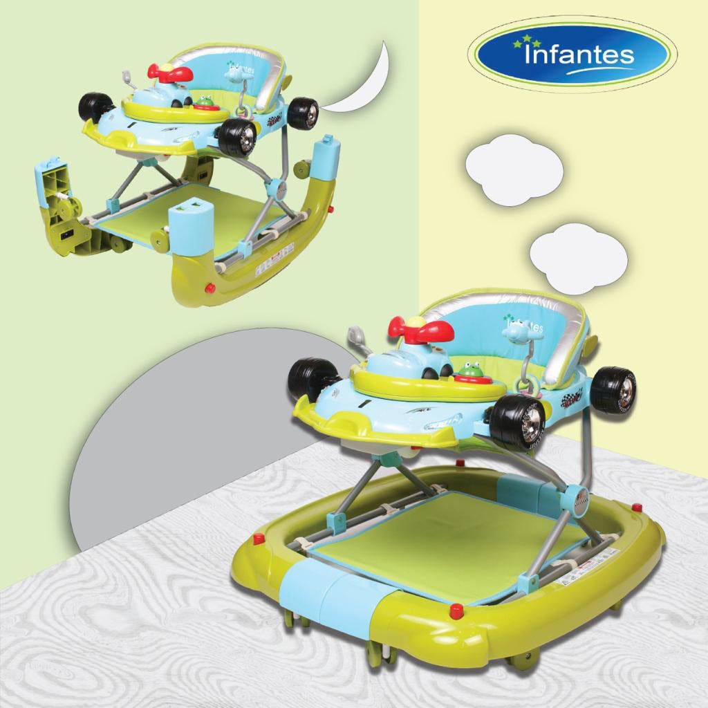 Infantes Baby Walker Green & Blue Baby