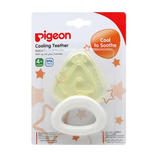 Pigeon Cooling Teether Triangle Yellow