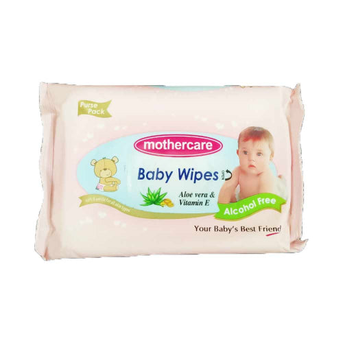 Mothercare Baby Wipes Pink Purse Pack Small 25Pcs