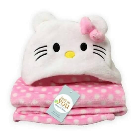 Baby Blore Blanket Hello Kitty Polka Dots - Sunshine