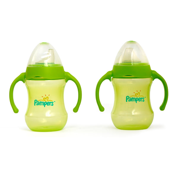 Pampers Natural Pack Of 2 Drinking Cup Green 9oz (266ml)