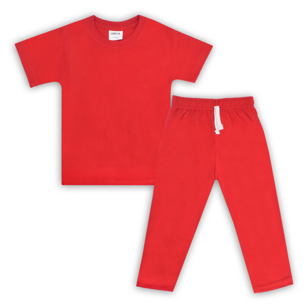 Oolaa Kids Pajama Suit Red