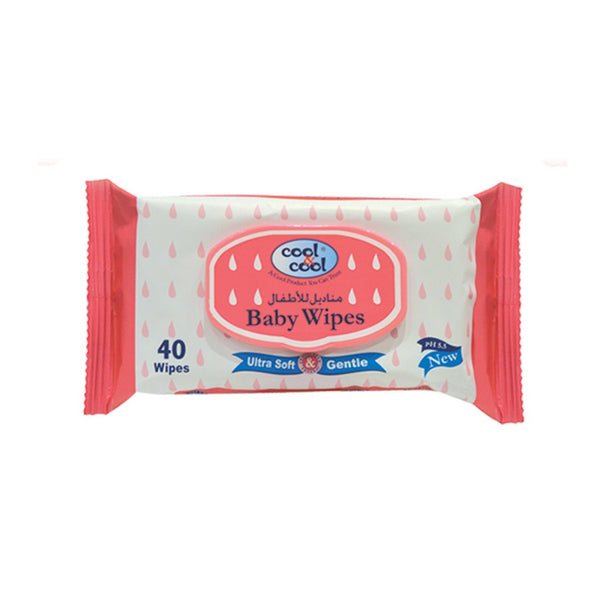 Cool & Cool Baby Wipes 40