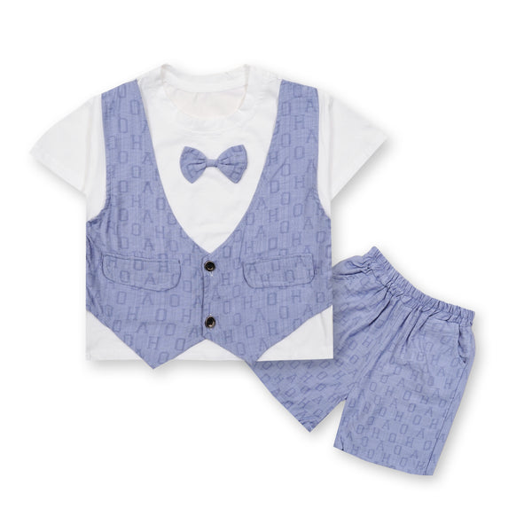 Kids T-Shirt & Short Set Blue - Sunshine