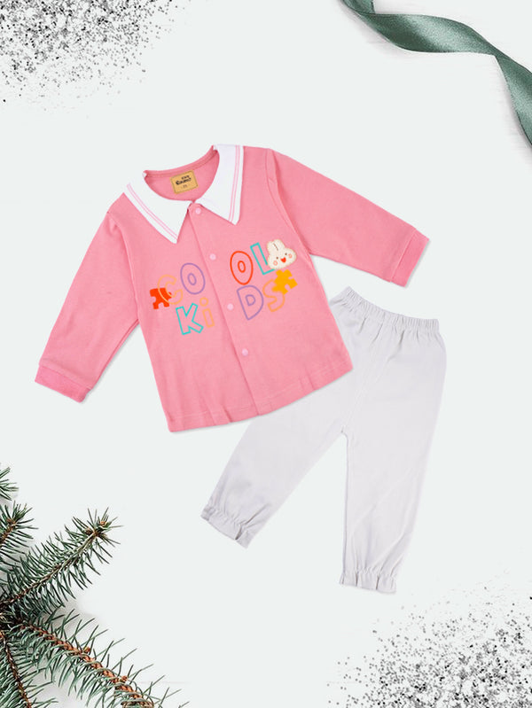 Baby Girl Pajama Set Bear Pink - Sunshine