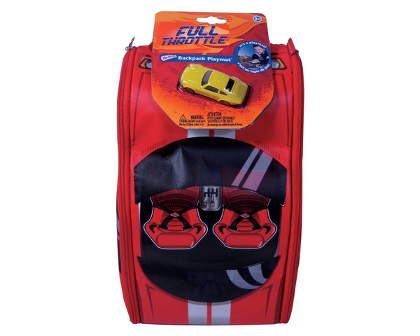 NEAT-OH! ZIPBIN FULL THROTTLE STREET RACER 45 CAR BRING ALONG BACKPACK W/ 1 CAR