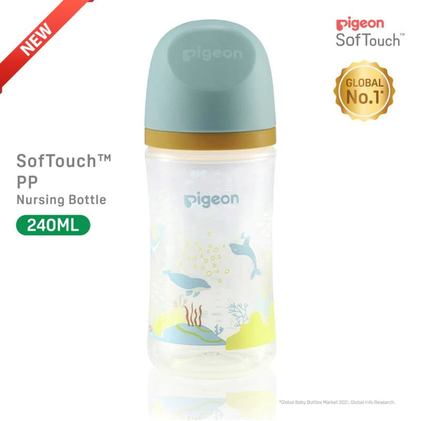 Pigeon Softouch 3 Wn Feeder Pp 240Ml Dolphin