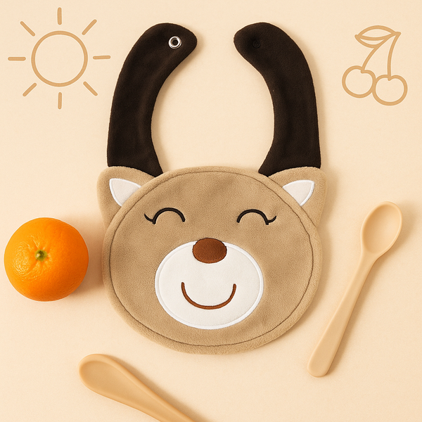 Baby Character Bib Bear - Sunshine
