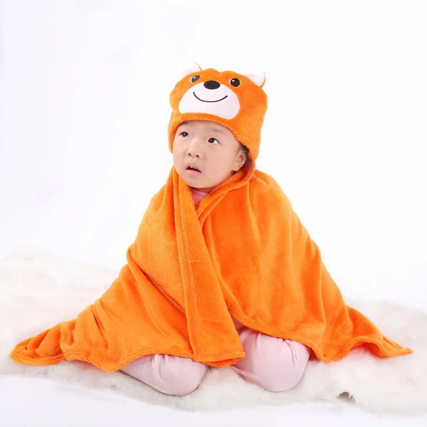 Baby Blore Blanket Bear Orange - Sunshine