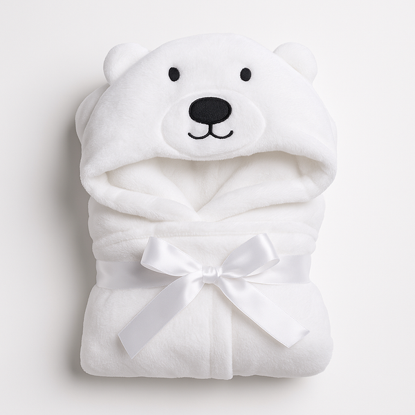Baby Blore Blanket White Bear - Sunshine
