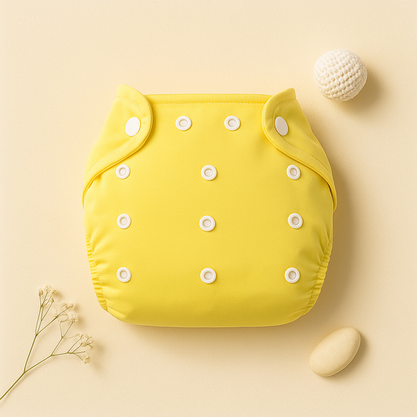 REUSABLE BABY NAPPIES YELLOW - SUNSHINE