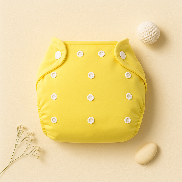 REUSABLE BABY NAPPIES YELLOW - SUNSHINE