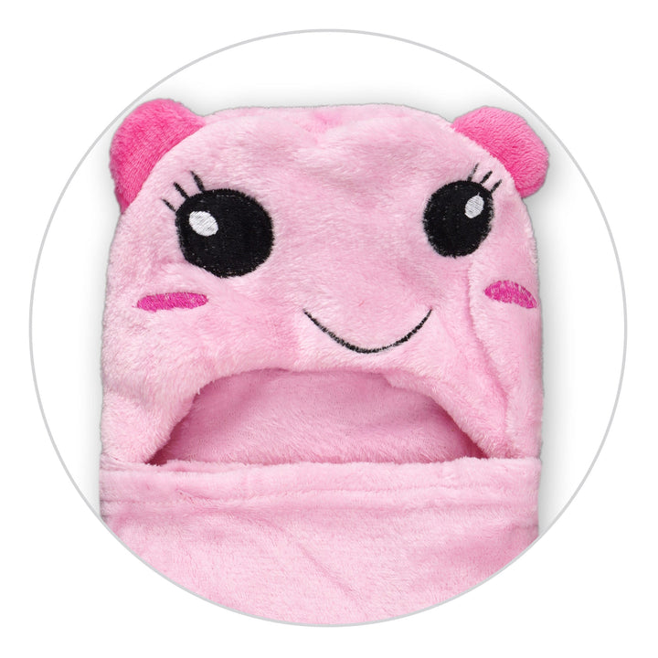 LITTLE SPARKS BABY BLORE BLANKET PINK PUPPY WITH DARK PINK EARS