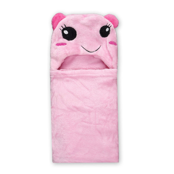 LITTLE SPARKS BABY BLORE BLANKET PINK PUPPY WITH DARK PINK EARS