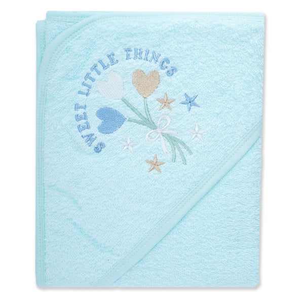 Baby Hooded Bath Towel Sky Blue Sweet Little Things - Sunshine