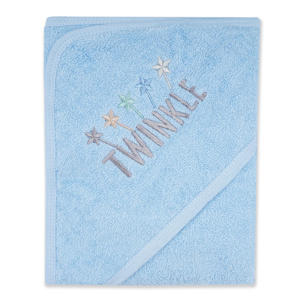 Baby Hooded Towel Blue Five Star Twinkle - Sunshine
