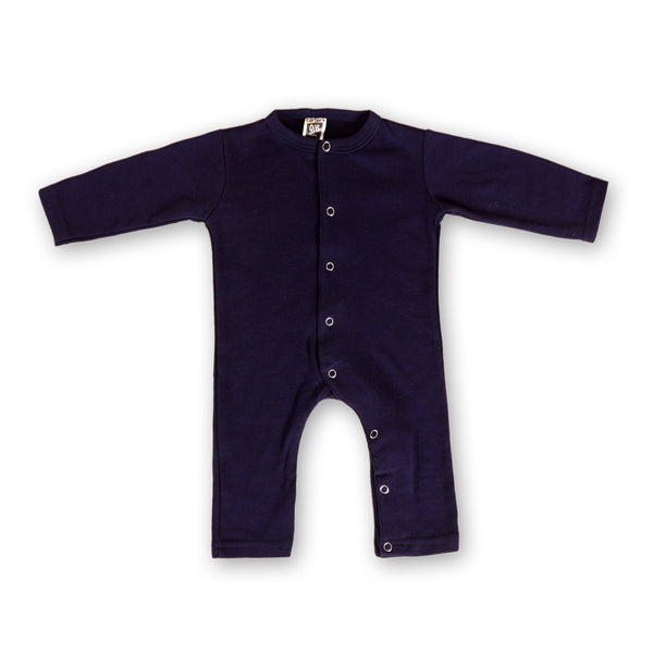 CAREONE BABY SLEEPSUIT PLAIN NAVY BLUE  (6-12 MONTHS)