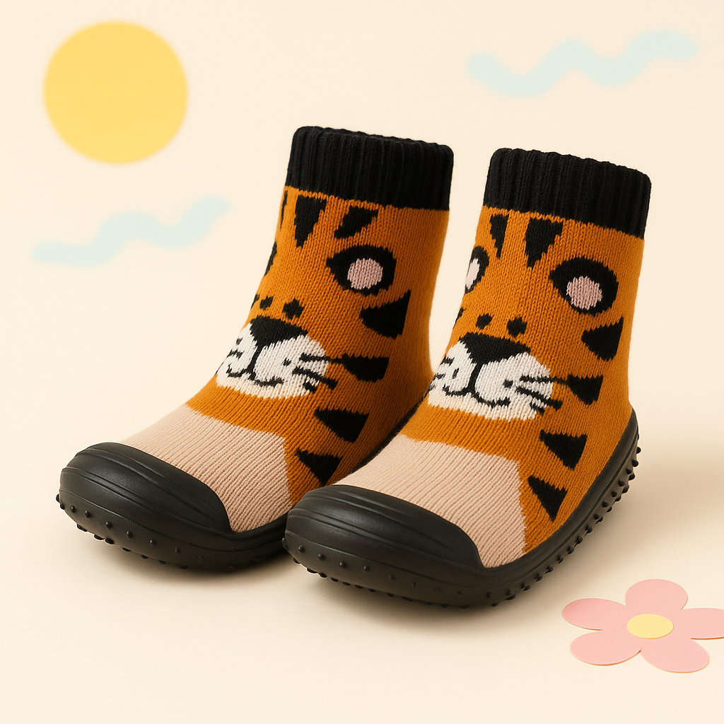 Baby Grip Shoes Tiger Brown - Sunshine – Baby Planet