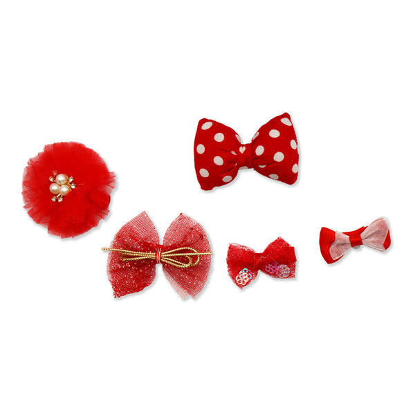 Baby Headband Set 5Pcs Red - Sunshine