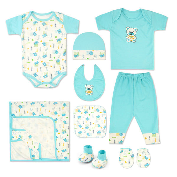 Little Sparks 10pcs Baby Gift Set Bear Blue (6-12 Month)