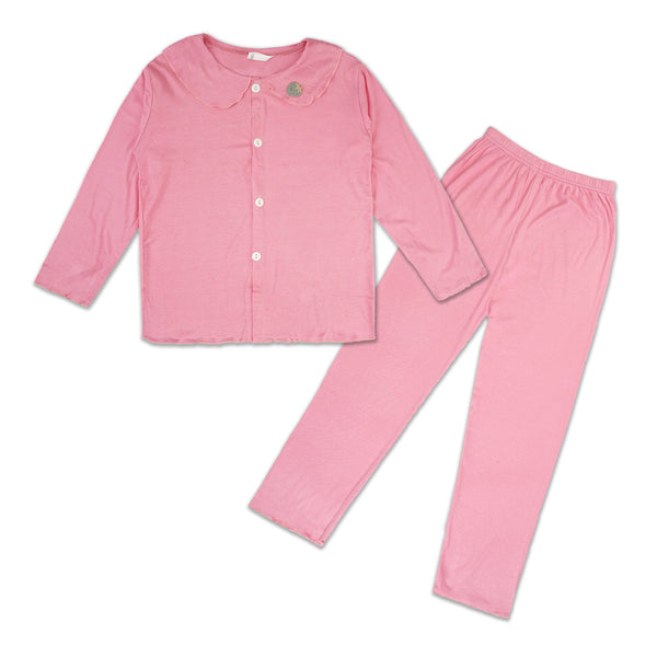 Little Sparks Girls Nightwear Pajama Set Baby Pink