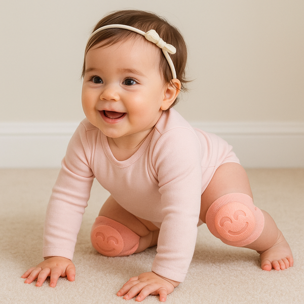 Baby Knee Pads Smile Light Pink - Sunshine