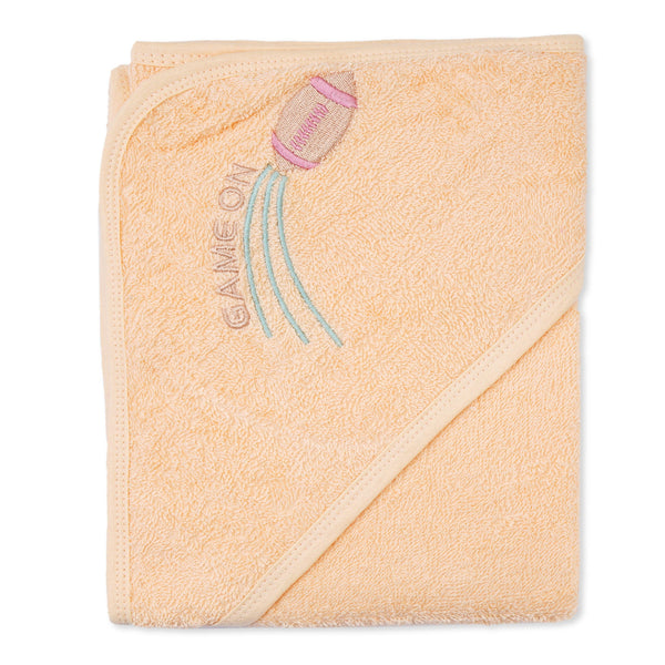 Sunshine Baby Hooded Bath Towel Peach Base Ball