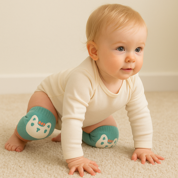 Baby Knee Pads Cat Sky Blue - Sunshine