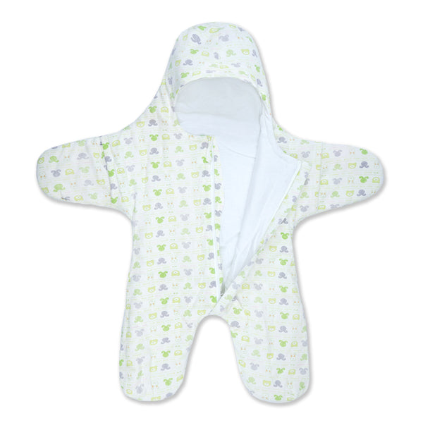 Baby Swaddle Blanket Green (0-6 Months) - Sunshine