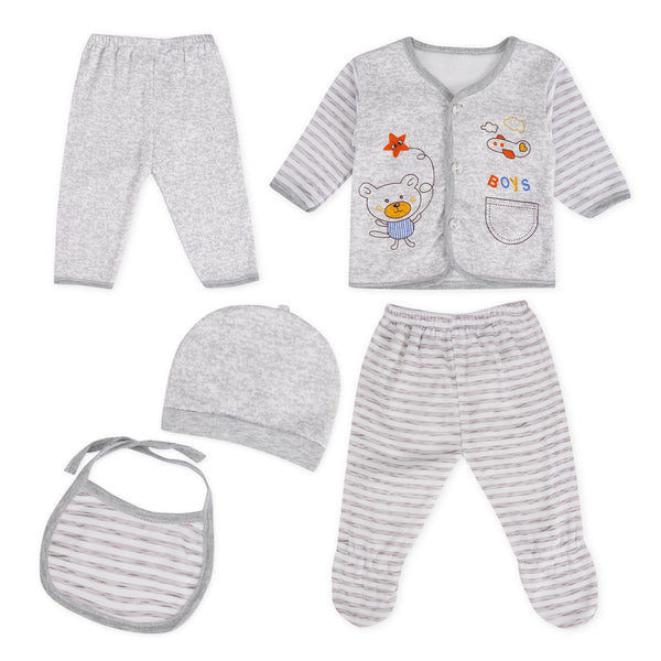 Little Star Baby Warm Gift Set Aeroplan Grey (6-9 Months)