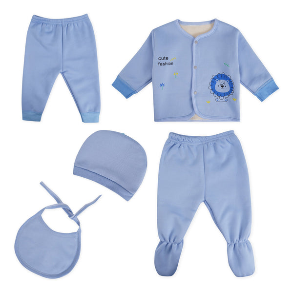 Little Star Baby Warm Gift Set Lion Blue (6-9 Months)