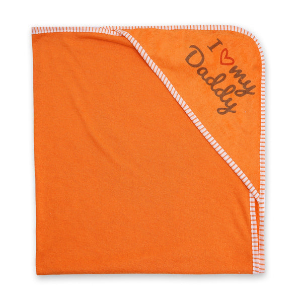 Little Star Baby Bath Towel Orange