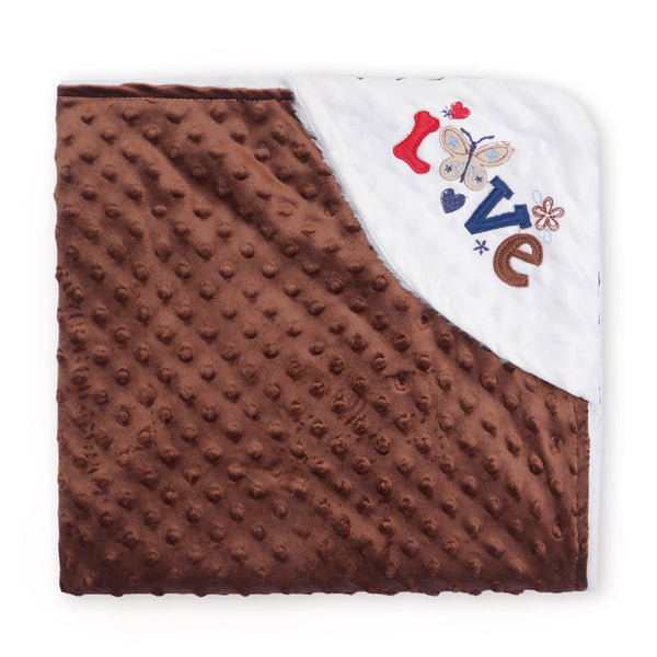 Little Star Baby Poppy Seed Fleece Wrapping Sheet Brown