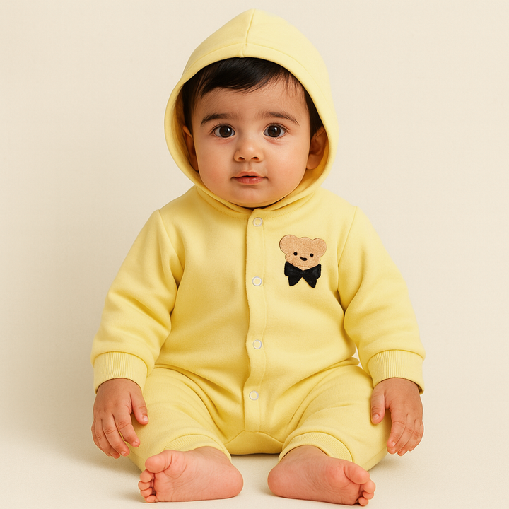 Add to Bag Romper Light Yellow| winterwear | babyplanet.pk – Baby Planet