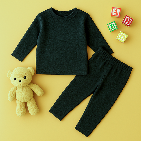 Kids Rib Innerwear Charcoal - Sunshine