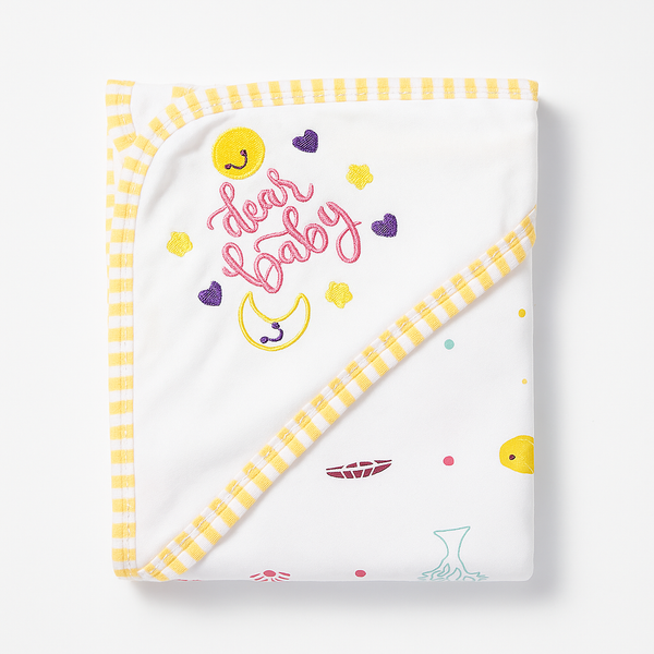 OOLAA BABY WRAPPING SHEET DEAR BABY YELLOW
