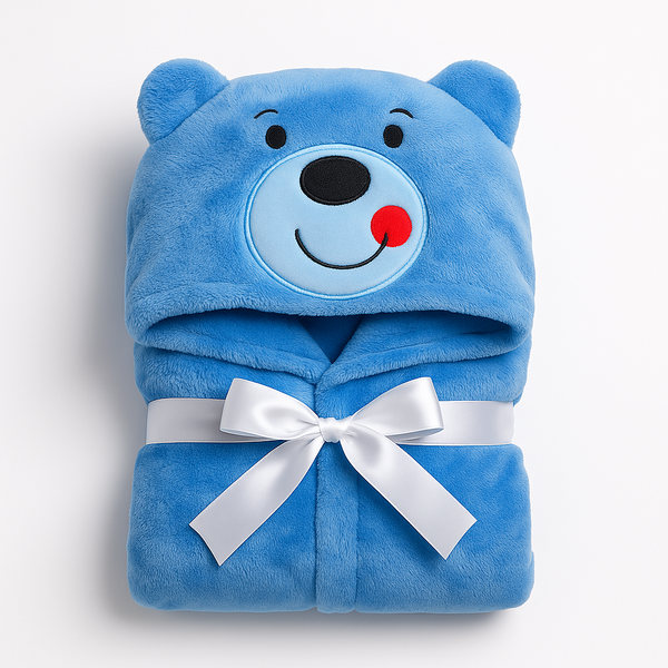 Baby Blore Blanket Bear Blue - Sunshine