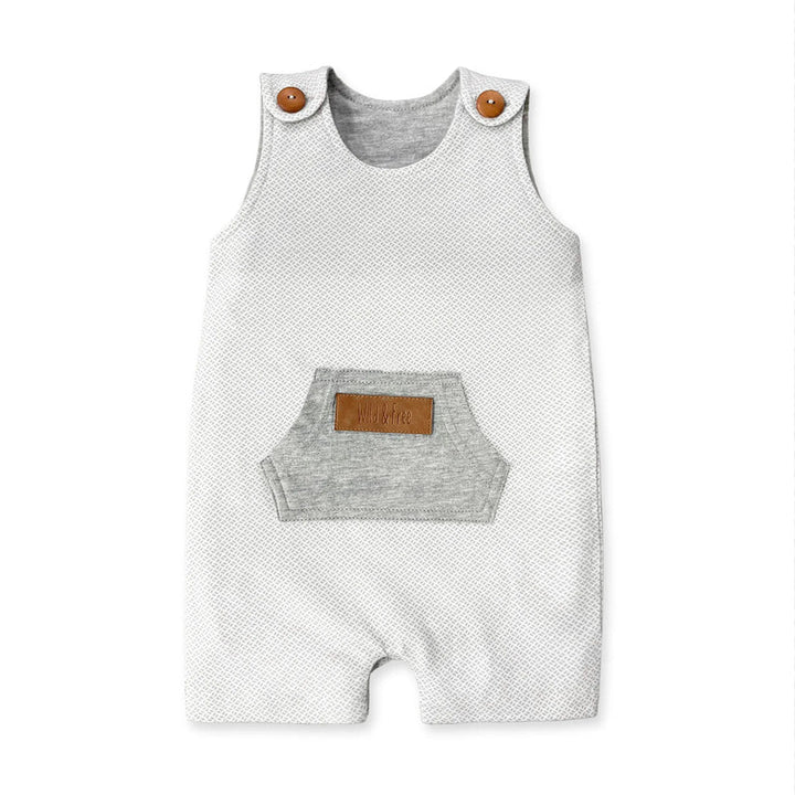 CUDDLE & CRADLE BABY HALF LENGTH ROMPER WILD & FREE GREY 18-24M