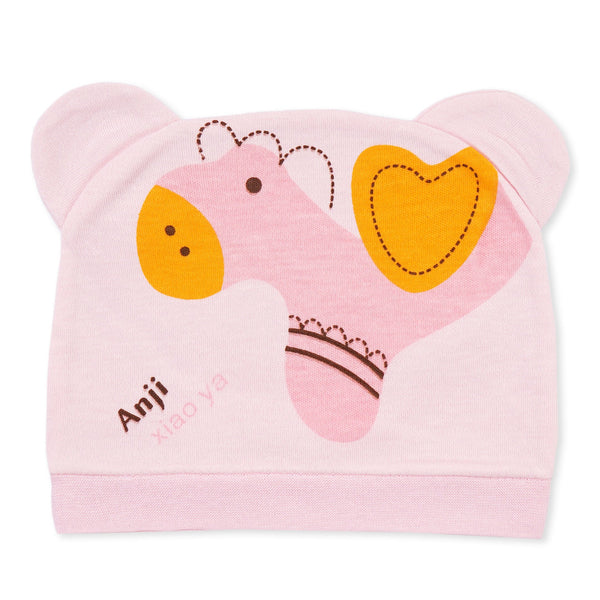 Baby Printed Cap Horse Pink - Sunshine