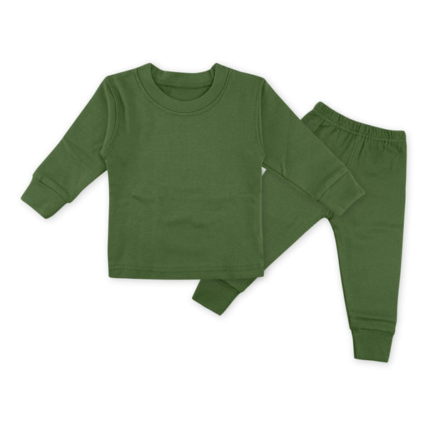 Oolaa Kids Rib Innerwear Olive Green