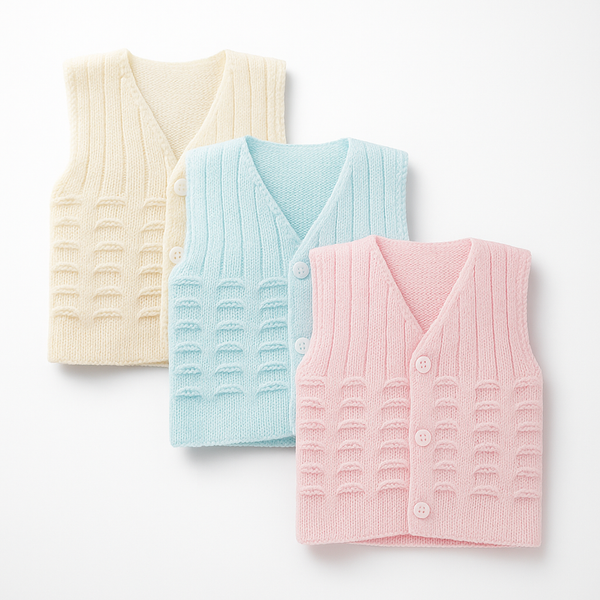 Baby Sweater Pack Of 3 Multicolor - Sunshine