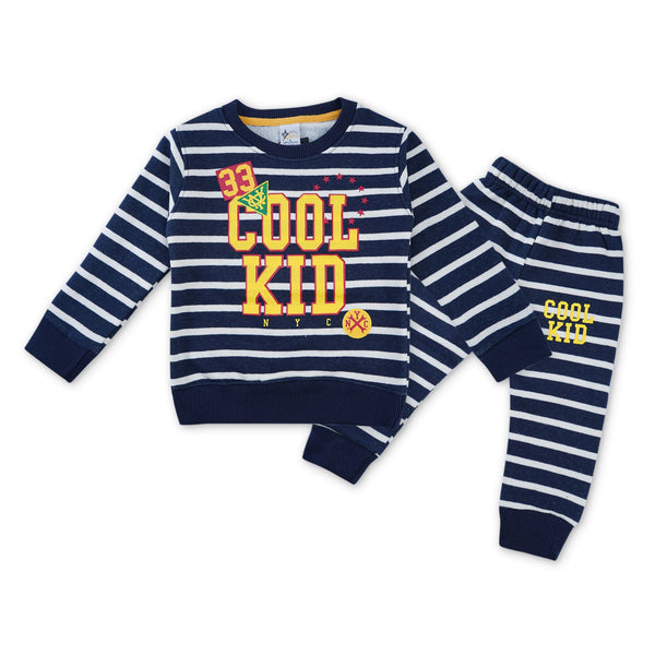 Tracksuit Cool Kid Stripes Navy Blue - Sunshine