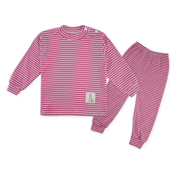 Kids Pajama Set Stripes Pink - Sunshine